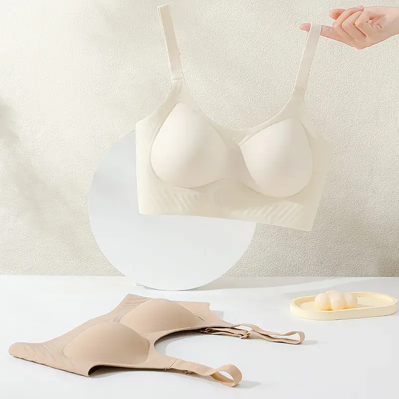 Red Jelly Strip Soft Supportive Bra Summer Lightweight - Image 8