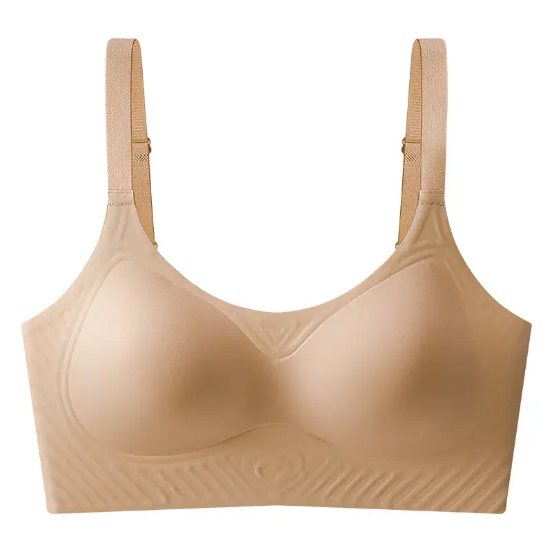 Red Jelly Strip Soft Supportive Bra Summer Lightweight - Image 2