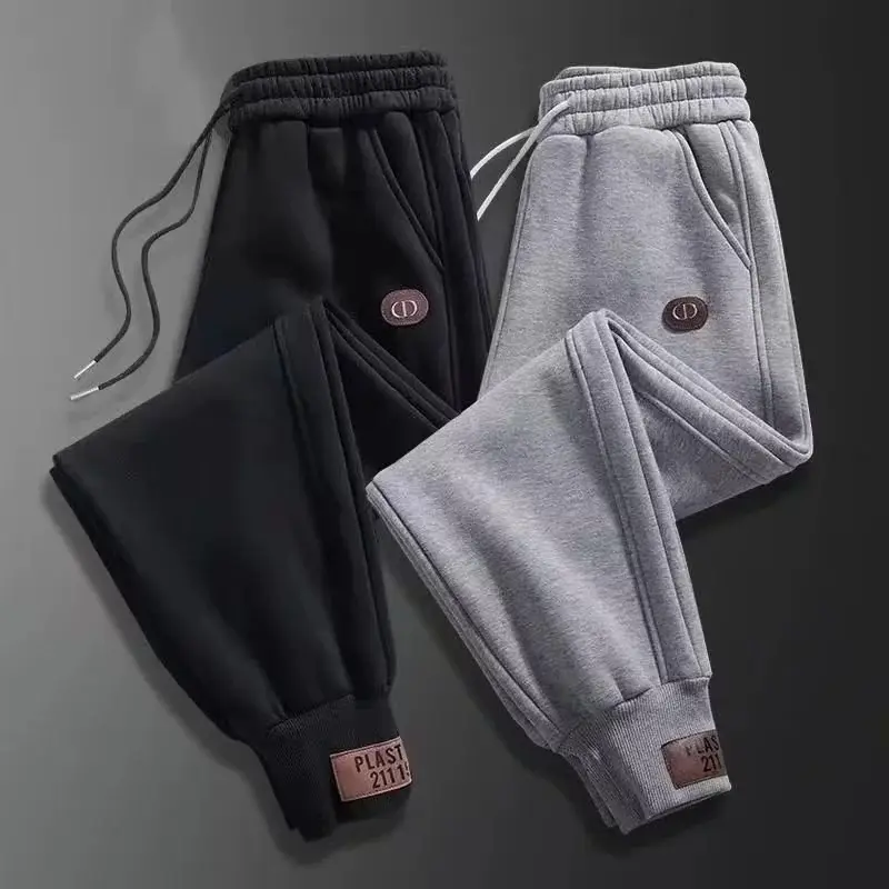Men's Black Warm Sweatpants 2024 Loose Leg - Image 6