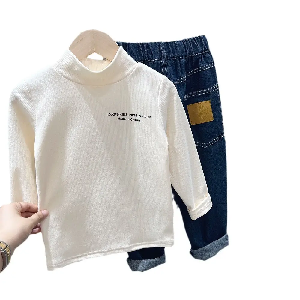 Boys White Printed Long Sleeve T-Shirt Spring Autumn 2024 - Image 6