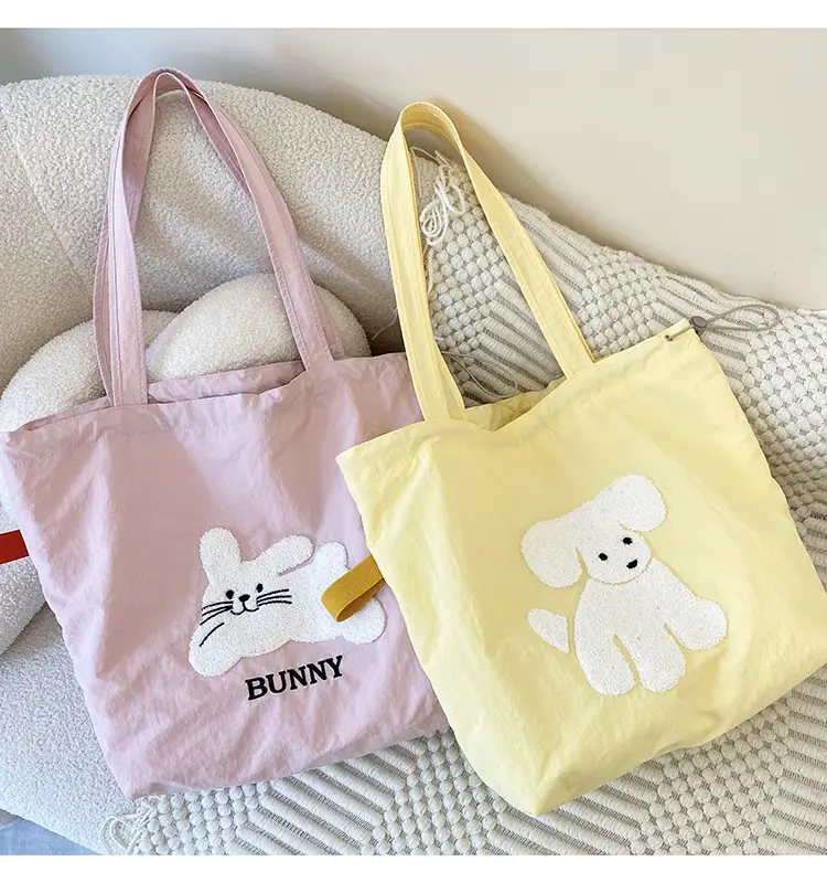 Pink Embroidered Drawstring Shoulder Bag for Girls — feature 17