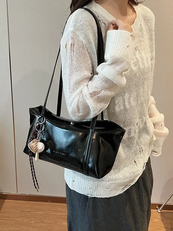Women's Retro Brown Shoulder Bag 2024 New Arrival - Image 10