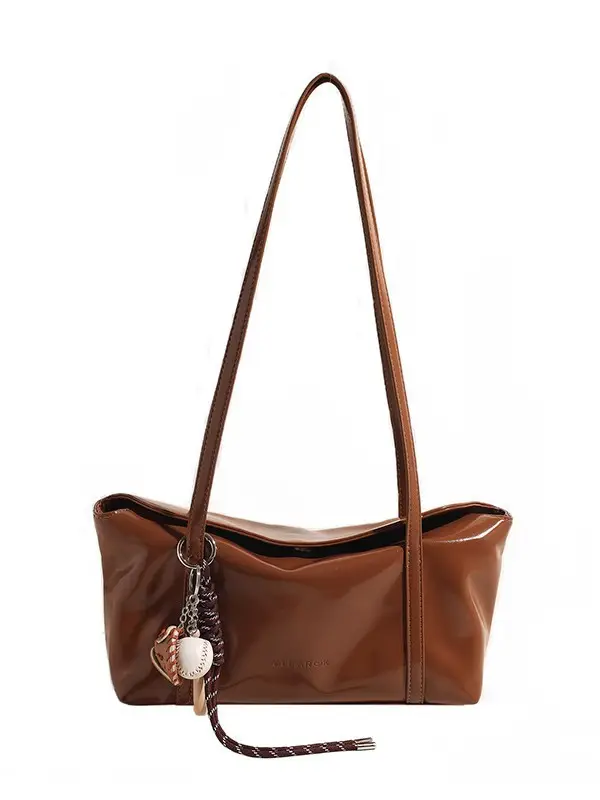 Women's Retro Brown Shoulder Bag 2024 New Arrival - Image 13