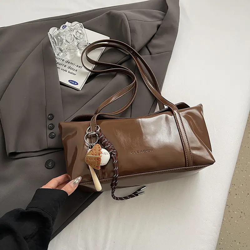 Women's Retro Brown Shoulder Bag 2024 New Arrival - Image 2