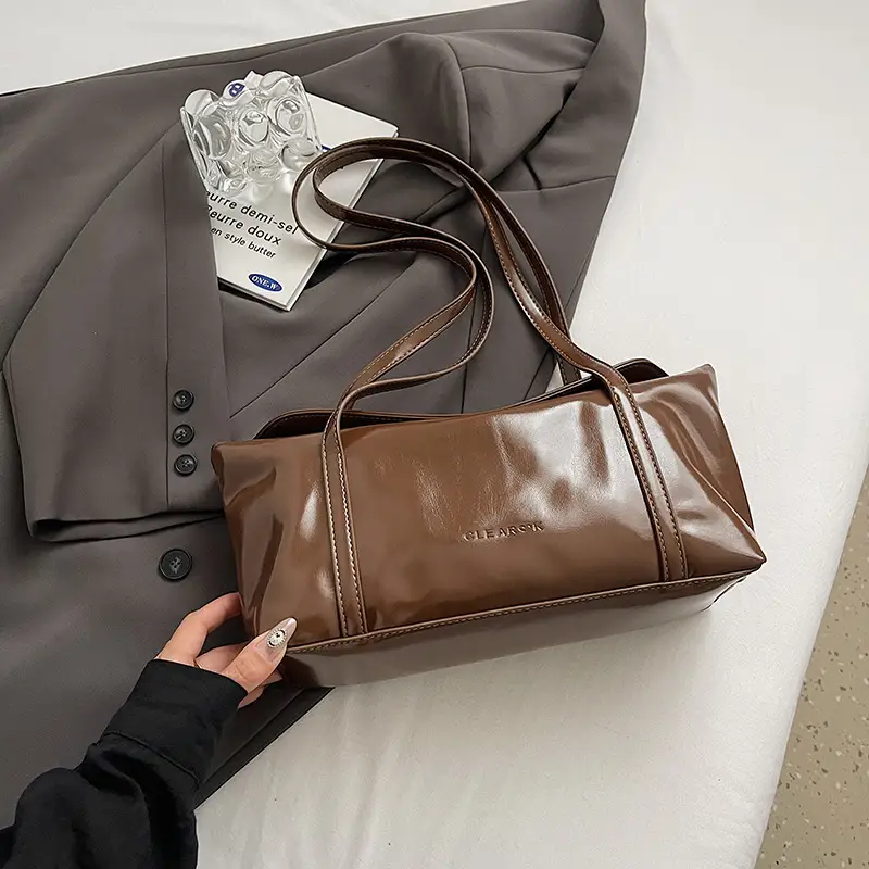 Women's Retro Brown Shoulder Bag 2024 New Arrival - Image 6