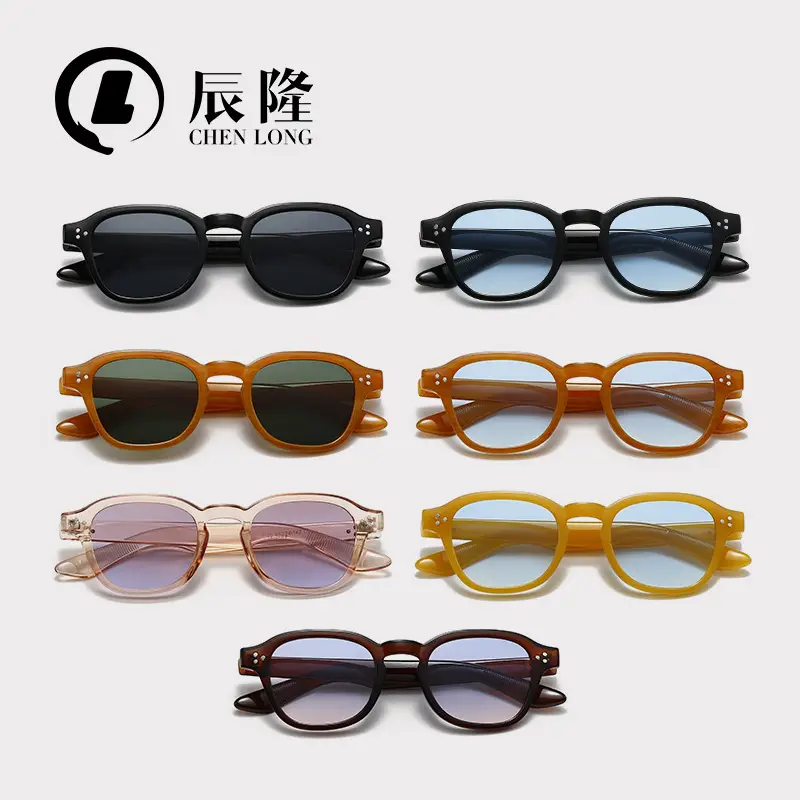 Women Retro Oval Sunglasses Anti-Ultraviolet 8128 - Image 8