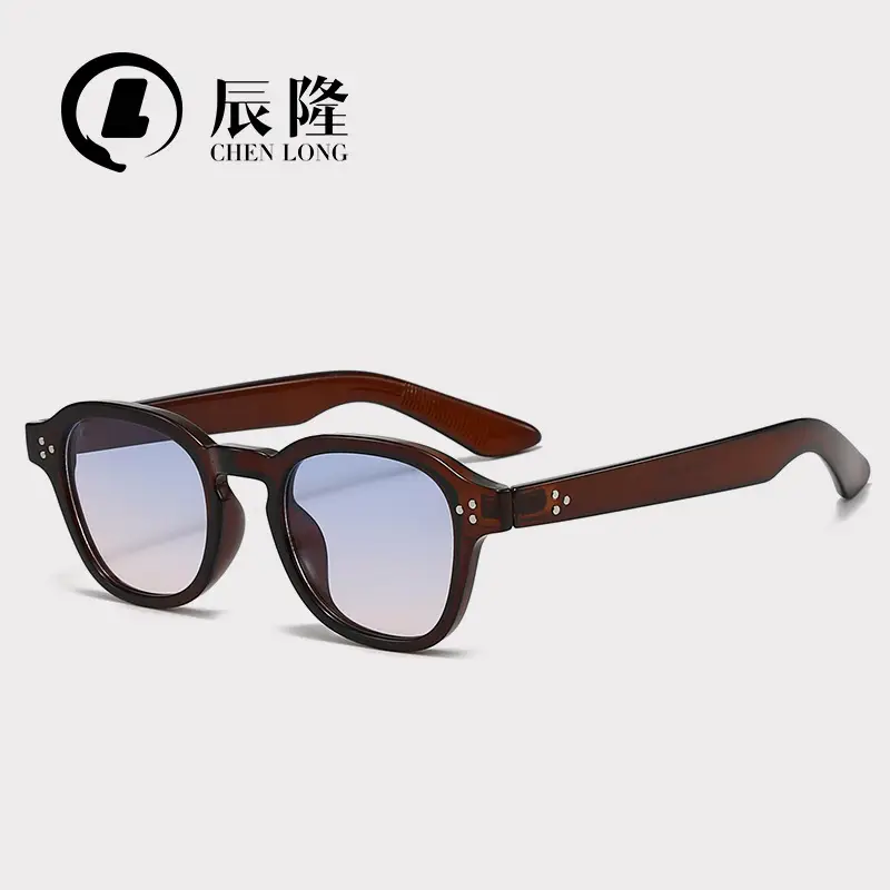 Women Retro Oval Sunglasses Anti-Ultraviolet 8128 - Image 7