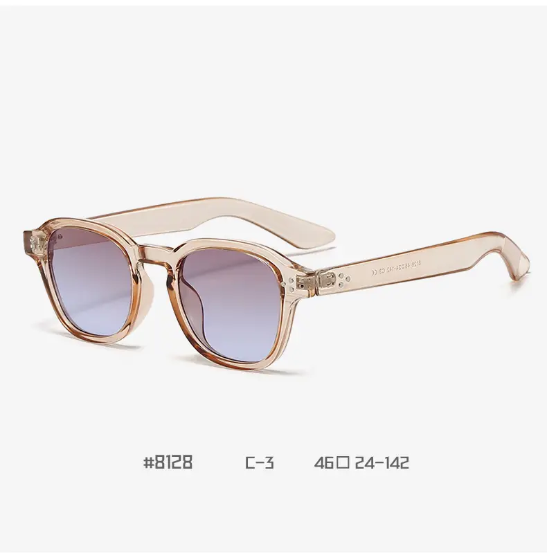 Women Retro Oval Sunglasses Anti-Ultraviolet 8128 — feature 12
