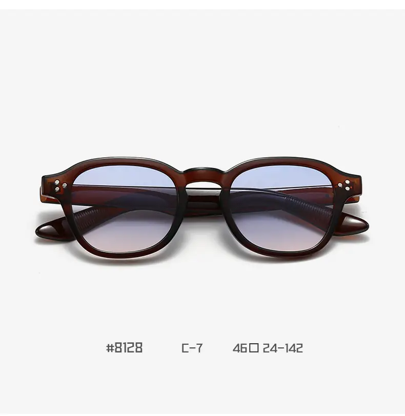 Women Retro Oval Sunglasses Anti-Ultraviolet 8128 — feature 19