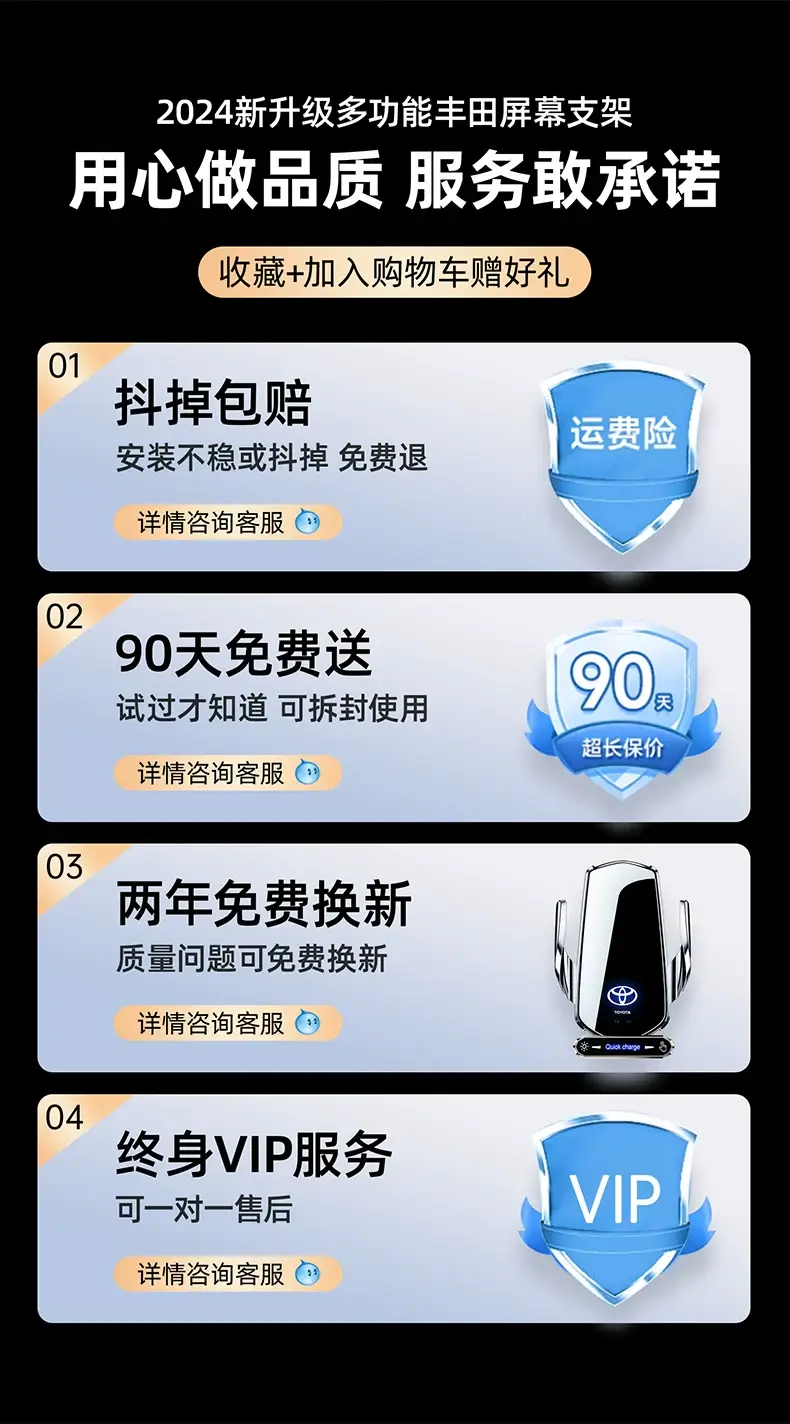 Car Phone Holder with Smart Sensor & Charging — feature 2