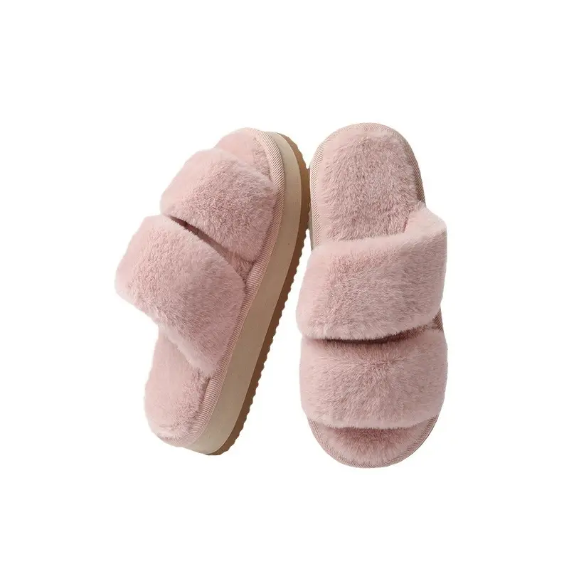 Autumn and Winter Cotton Slippers for Women, Indoor and Outdoor Home Use, Silent Plush Floor Slippers, Non-Slip Warm Plush Slippers for Women - Image 8