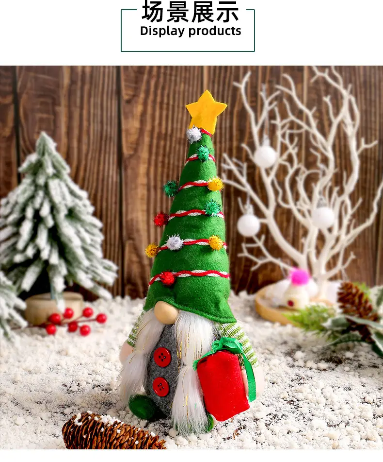 Christmas Hug Gift Doll Decorative Pointed Hat Doll — feature 6