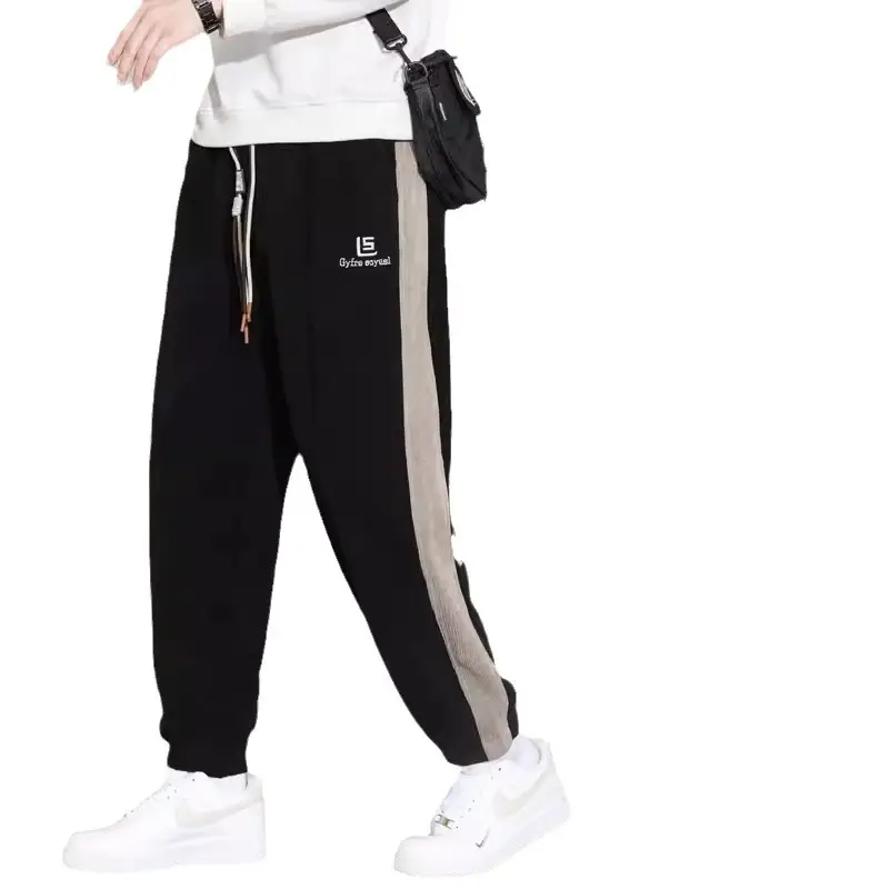 Plus Size Explosions Corduroy Pants Spring Autumn Loose Leg Sports Casual Pants Hong Kong-style All-match Leg Sports Pants - Image 9