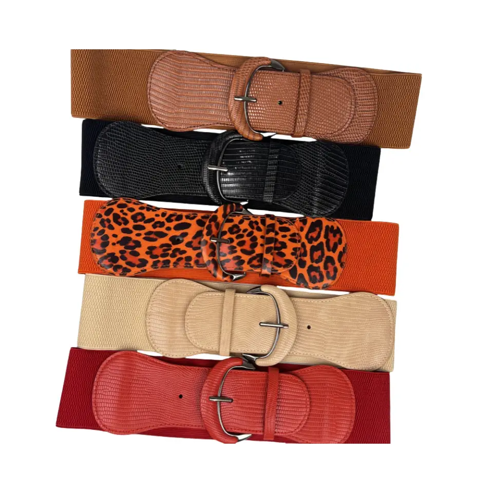 Black Ribbed Waist Belt for Women — feature 6