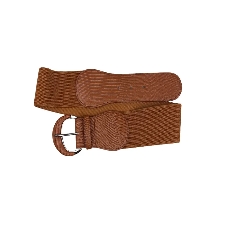Black Ribbed Waist Belt for Women — feature 9