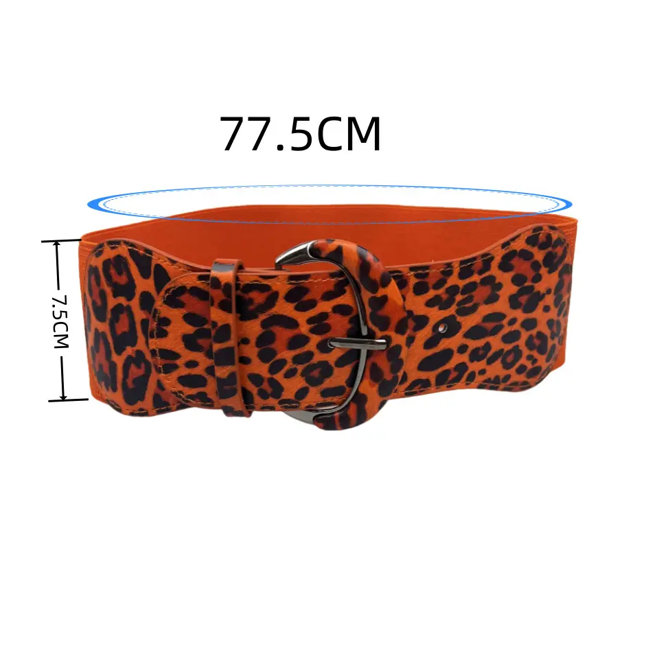 Black Ribbed Waist Belt for Women - Image 5