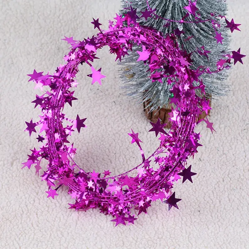 Christmas Tree Decor with Stars, Stars, and Pinecones