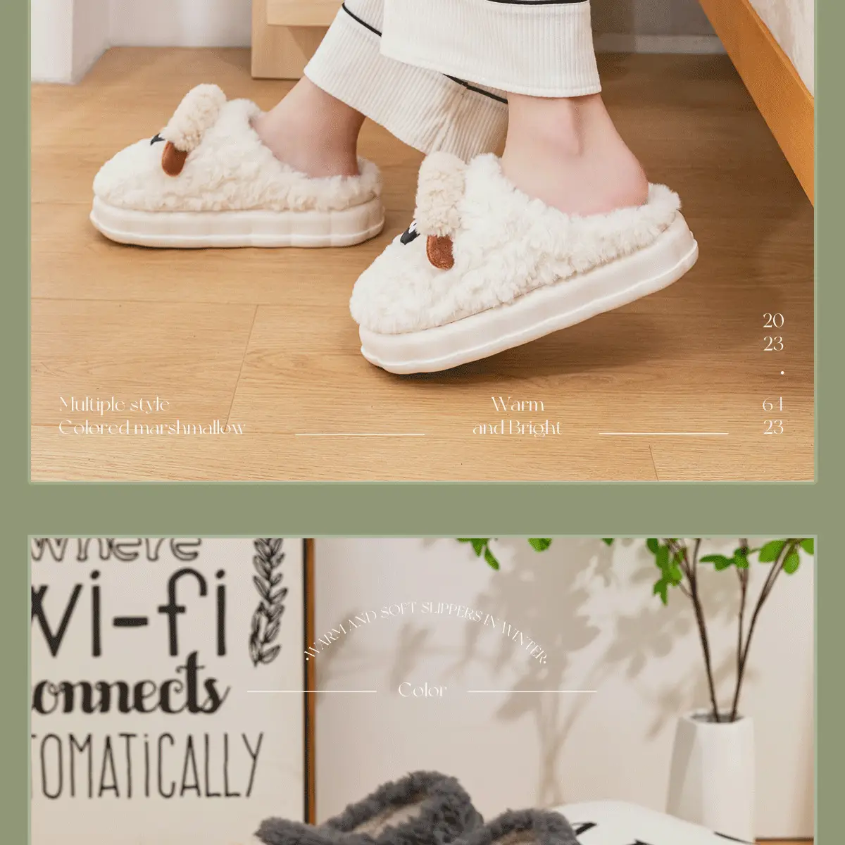 Cute Plush Cartoon Slippers for Women Winter 2026 — feature 14