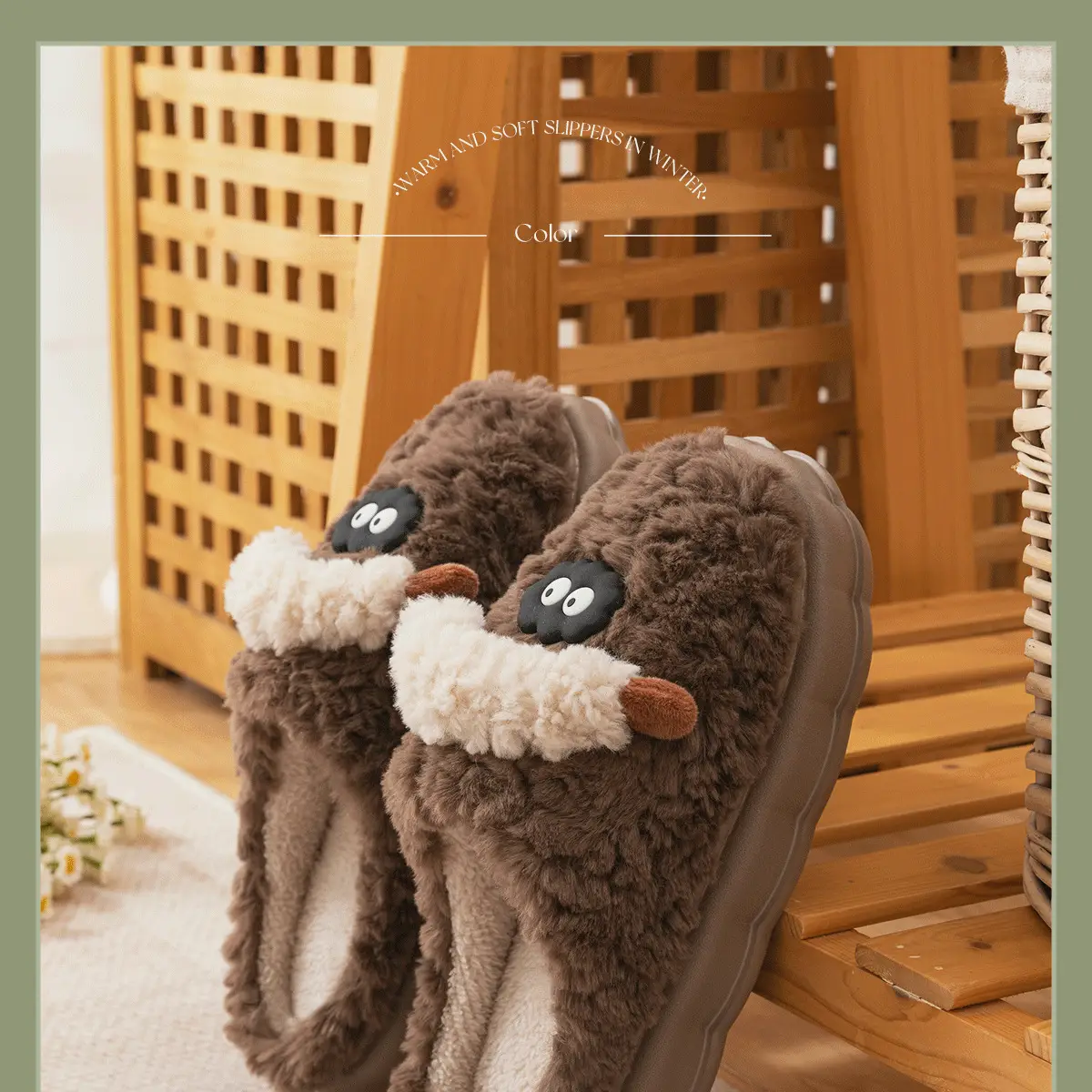 Cute Plush Cartoon Slippers for Women Winter 2026 — feature 16