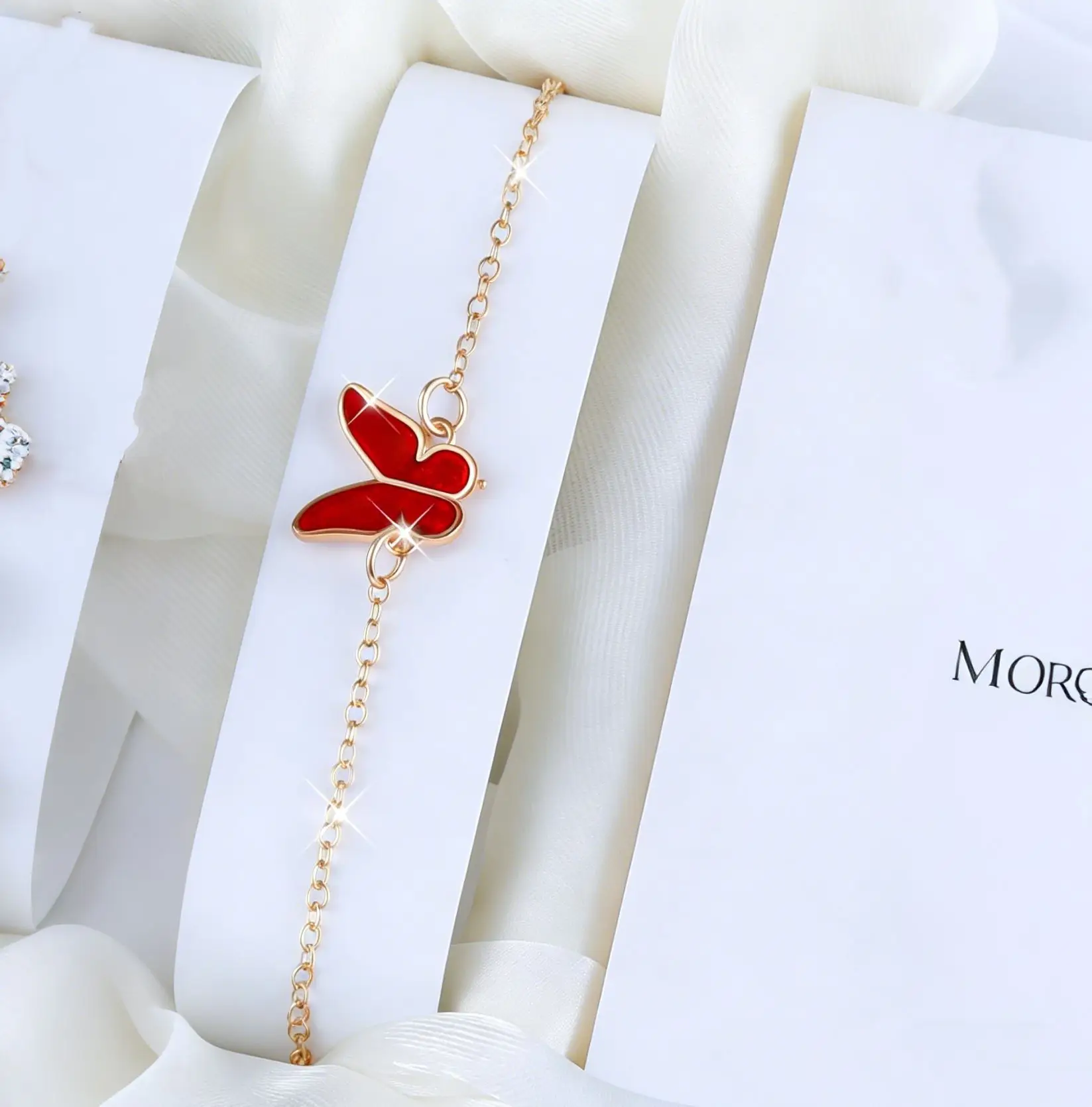 Pink Butterfly Matching Jewelry Set for Women - Image 10