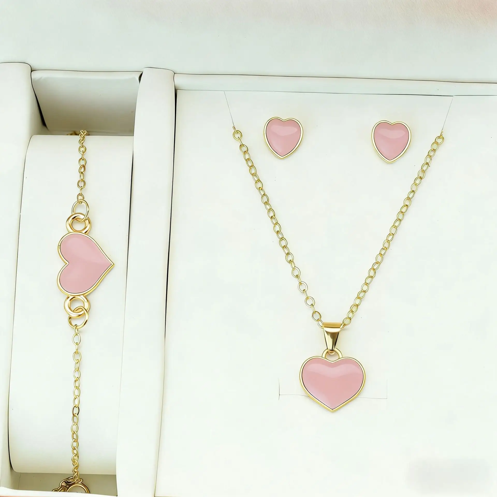 Pink Butterfly Matching Jewelry Set for Women - Image 13