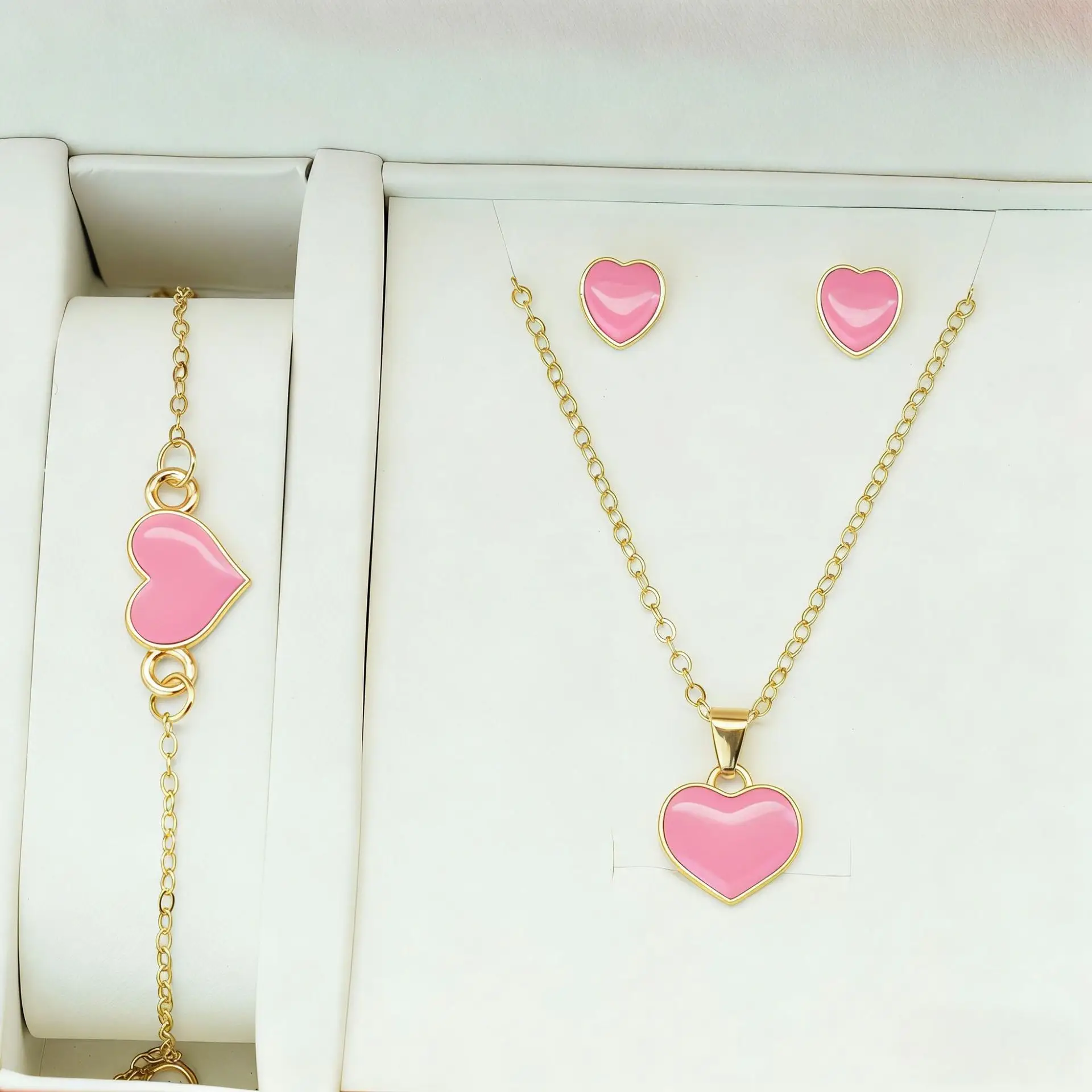 Pink Butterfly Matching Jewelry Set for Women - Image 17