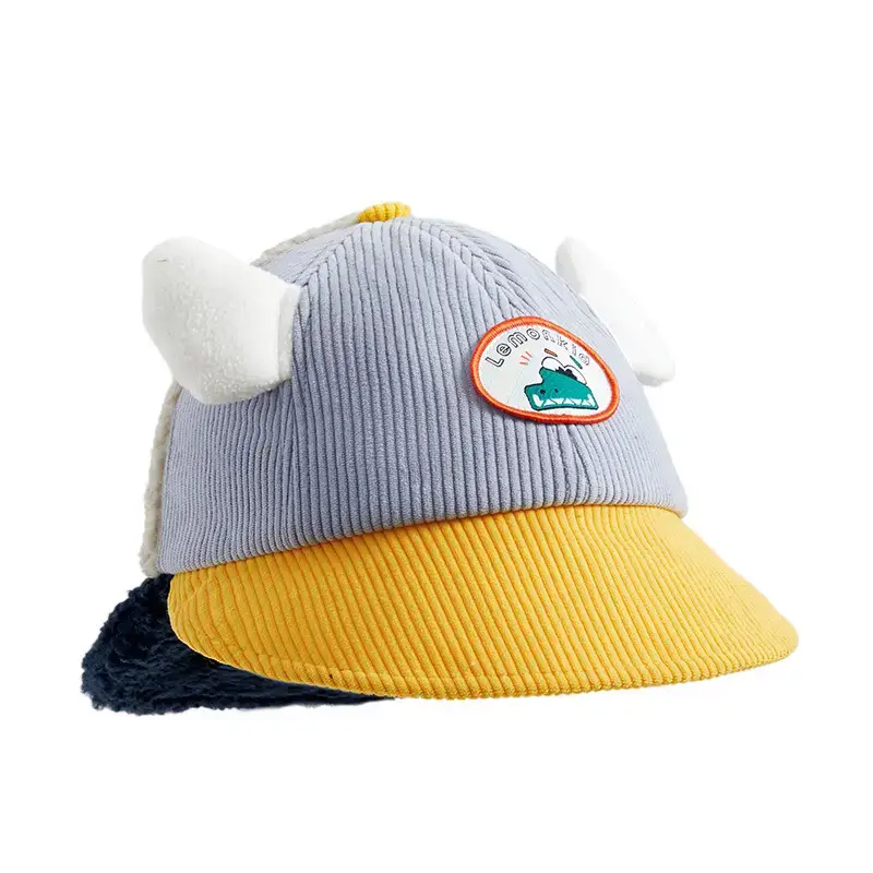 Lemon Baby Cap Double Brim Warm Winter Ear Protection - Image 7