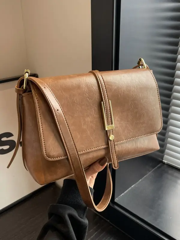 Black Leather Shoulder Bag for Women 2024 - Image 6