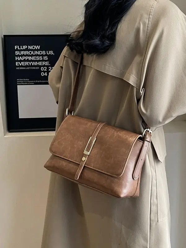 Black Leather Shoulder Bag for Women 2024 - Image 7