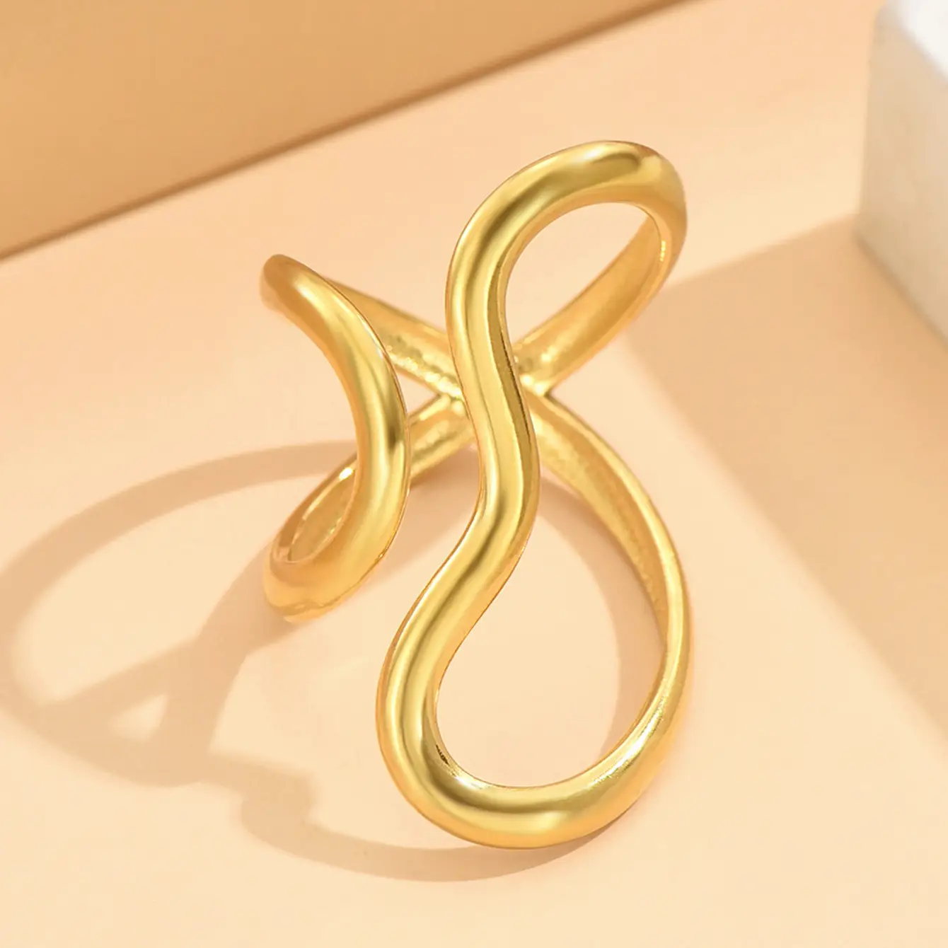 Stainless Steel Open Ring for Women, Niche Stackable Accessory - Image 11