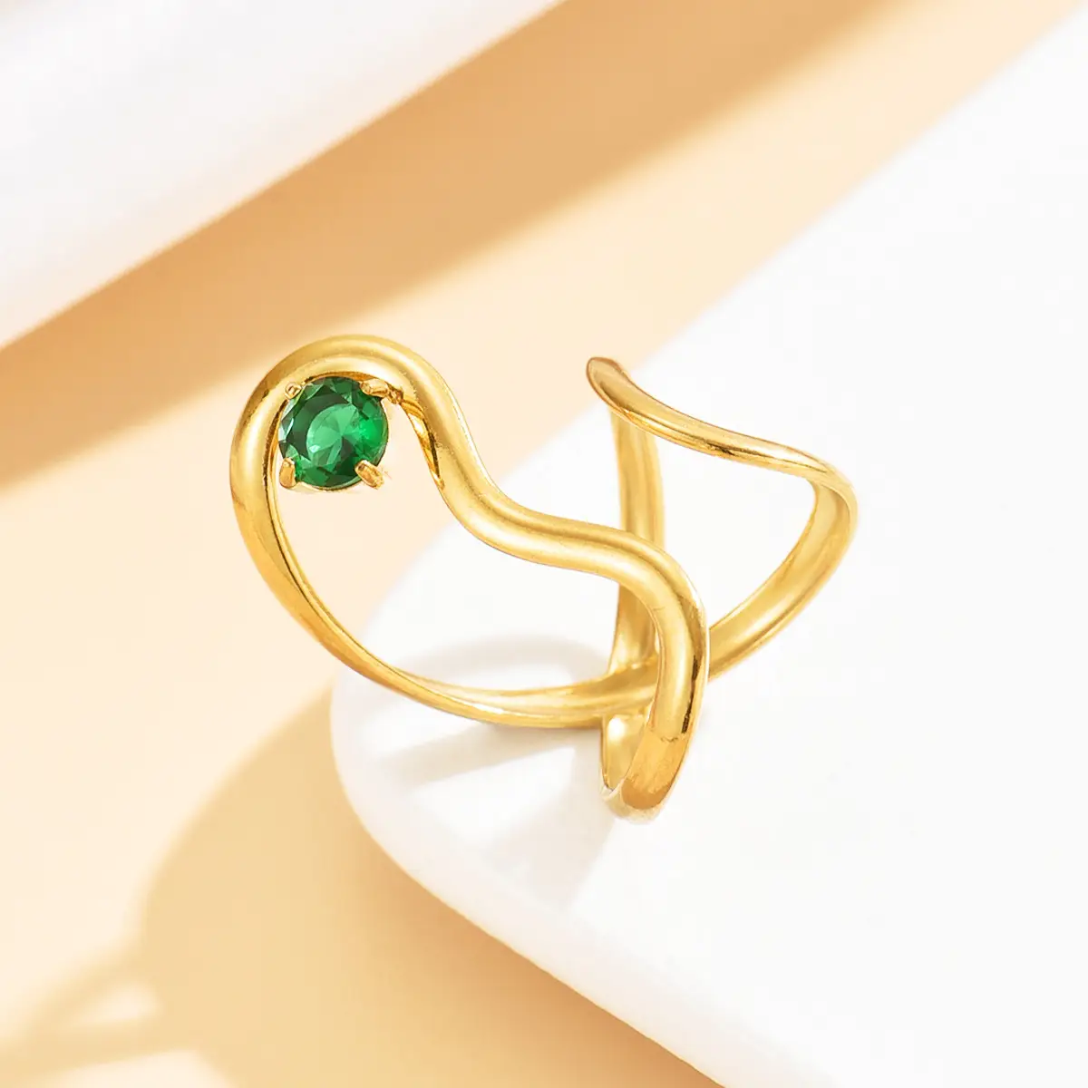 Stainless Steel Open Ring for Women, Niche Stackable Accessory - Image 5