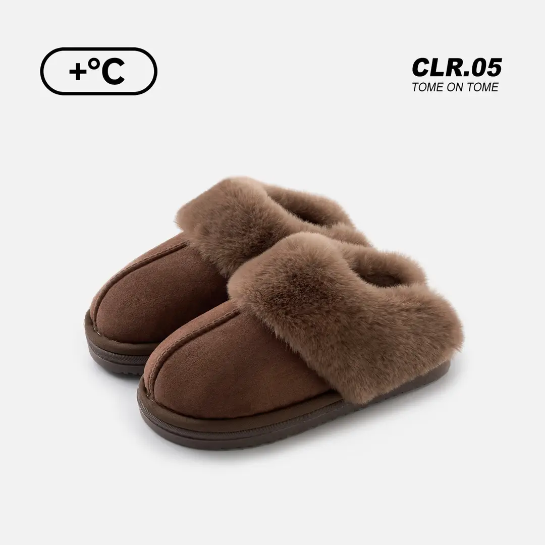 Winter Cotton Slippers, Winter Home Household Wool Slippers, Women's Non-Slip Cotton Slippers, Plush Cotton Shoes, Home Slippers, Furry Shoes