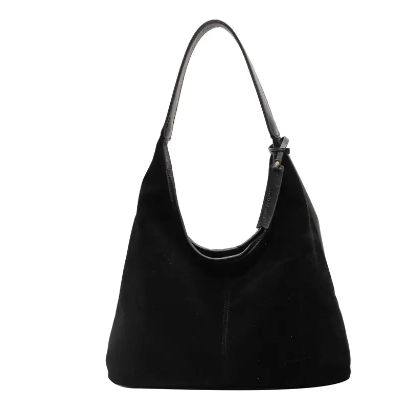 Black Velvet Shoulder Bag for Women 2026 - Image 4