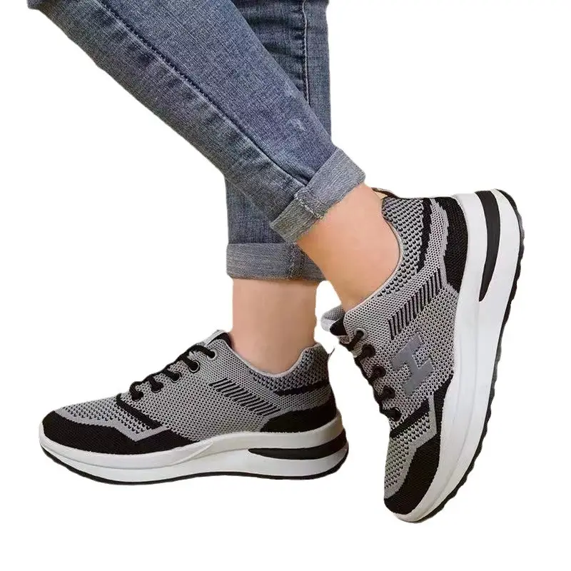Spring and Summer New Style Feiwei Women's Sports Shoes, Fashionable and Versatile Running Shoes, Mesh Breathable Casual Shoes, Female Students' Shoes