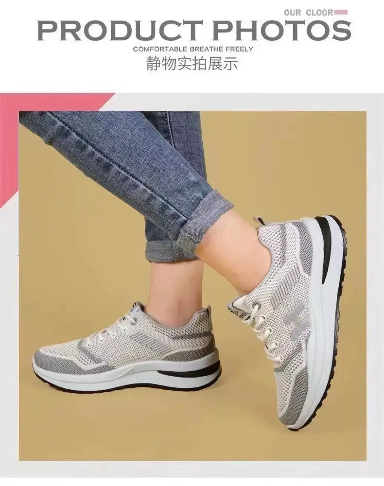 Spring and Summer New Style Feiwei Women's Sports Shoes, Fashionable and Versatile Running Shoes, Mesh Breathable Casual Shoes, Female Students' Shoes — feature 2