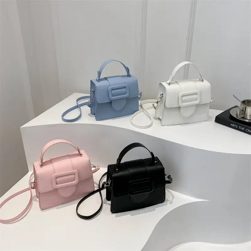 White Korean Style Crossbody Bag for Women