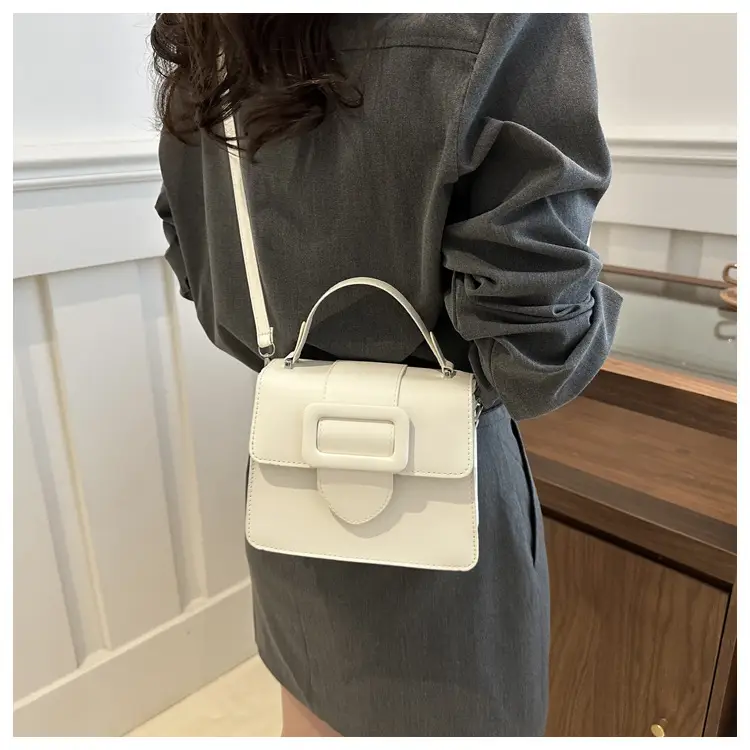 White Korean Style Crossbody Bag for Women — feature 10