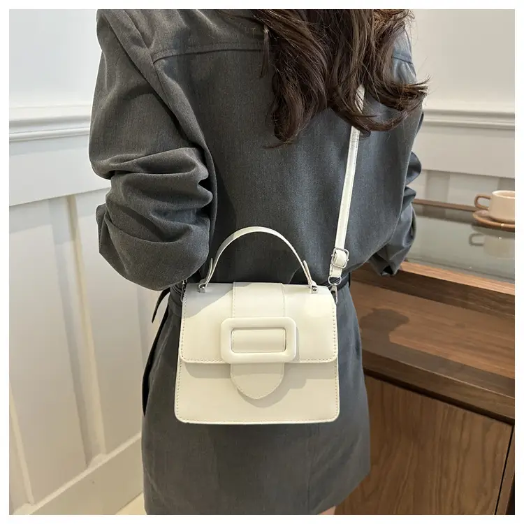 White Korean Style Crossbody Bag for Women — feature 11