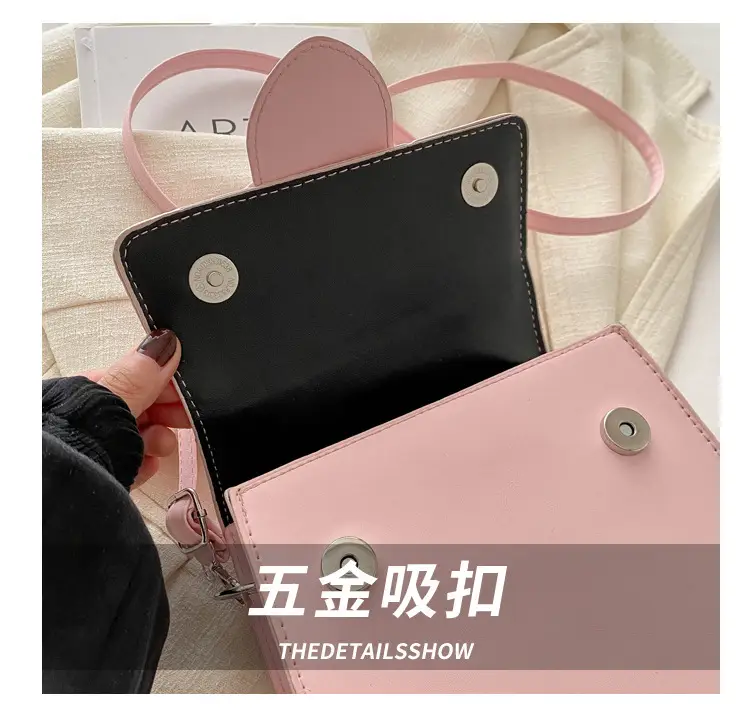 White Korean Style Crossbody Bag for Women — feature 3