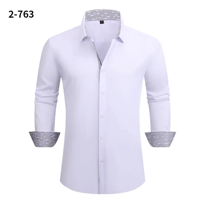 Men Red Long Sleeve Button Shirt Large Business Casual