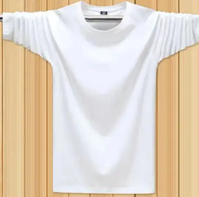 Men's Mint Green Long Sleeve T-Shirt Loose Fit — feature 6