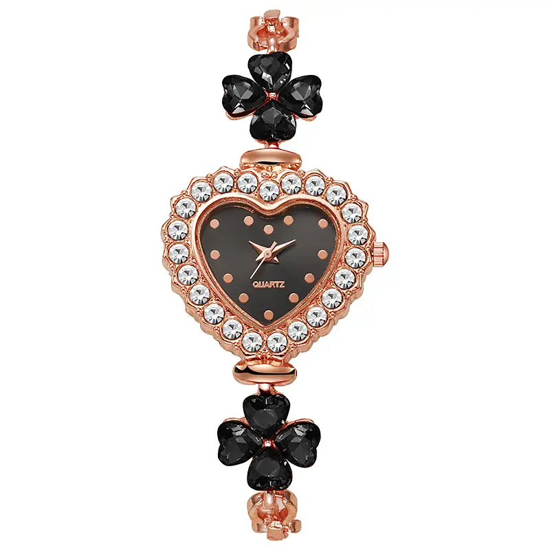 Heart Shaped Diamond Bracelet Watch for Women — feature 8