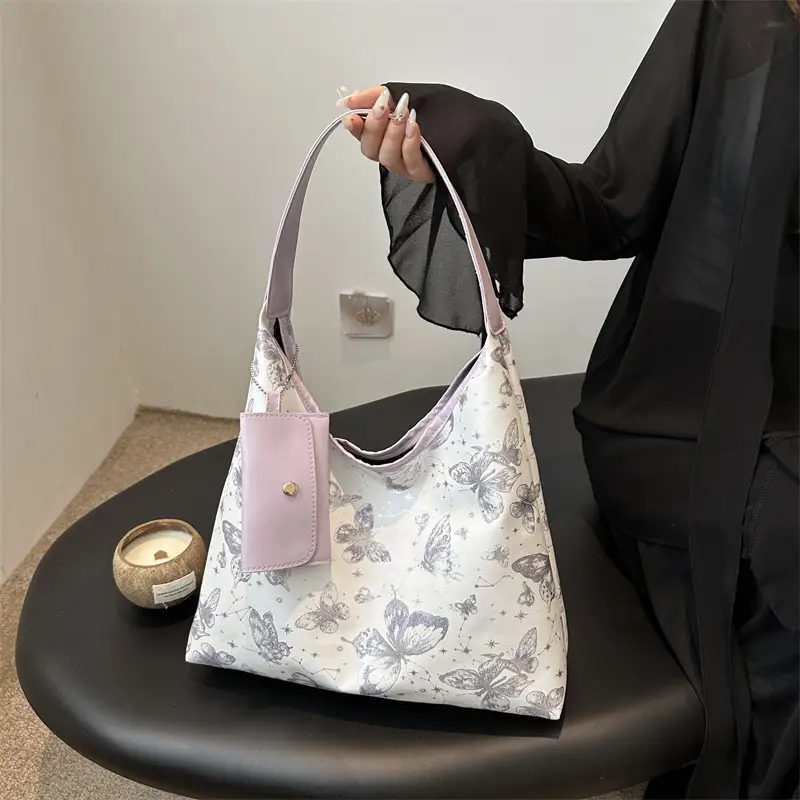 Printed Butterfly Women's Tote Bag 2025 Autumn - Image 5