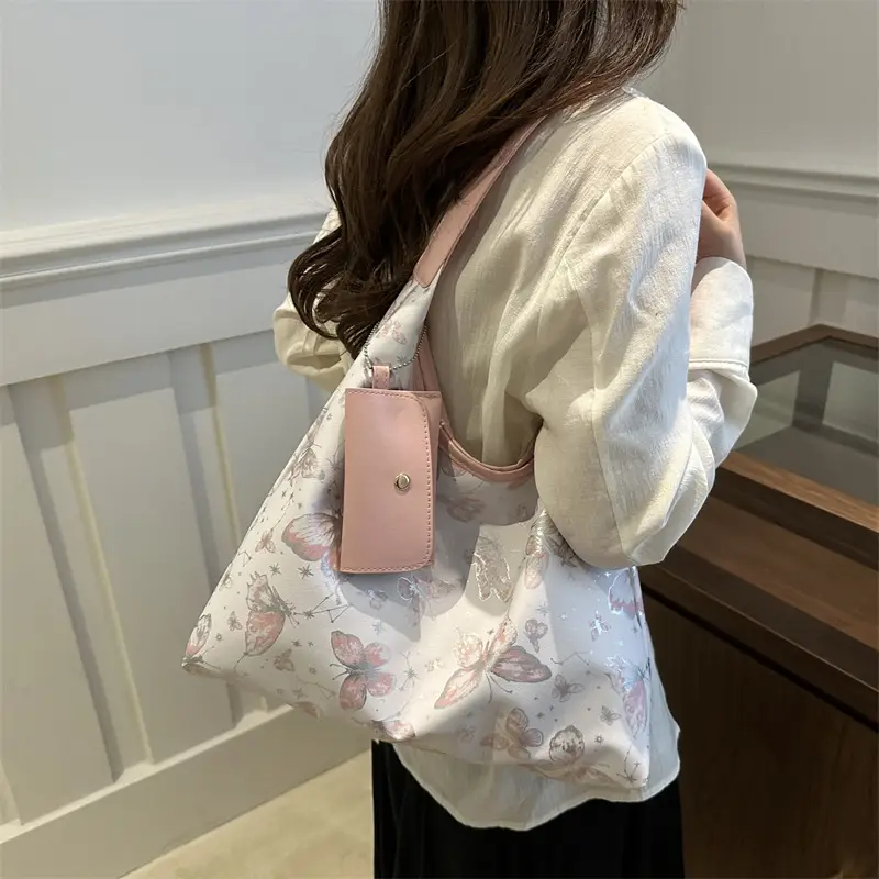 Printed Butterfly Women's Tote Bag 2025 Autumn - Image 7
