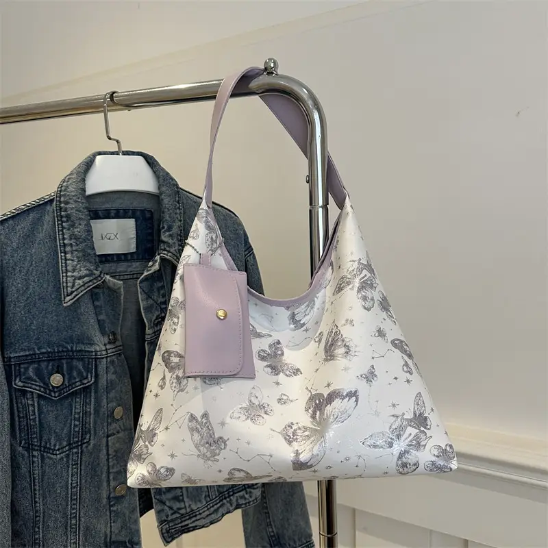 Printed Butterfly Women's Tote Bag 2025 Autumn - Image 2