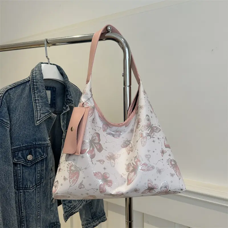 Printed Butterfly Women's Tote Bag 2025 Autumn - Image 3