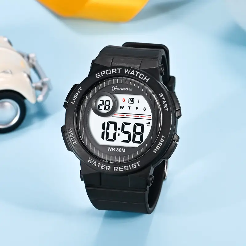 Pink Waterproof Digital Watch for Men Women - Image 3