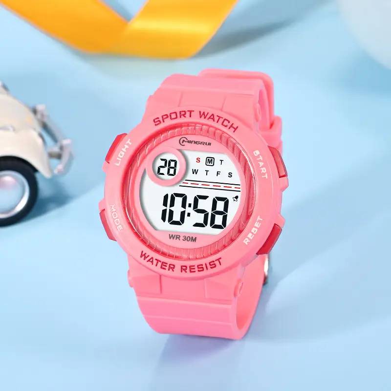 Pink Waterproof Digital Watch for Men Women - Image 5