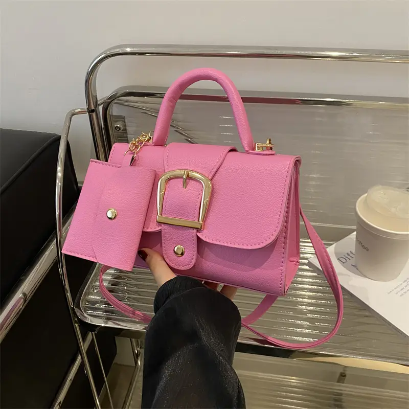Candy Color Small Square Handbag Women's Crossbody - Image 9