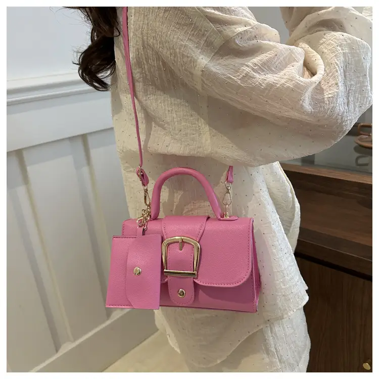 Candy Color Small Square Handbag Women's Crossbody — feature 14